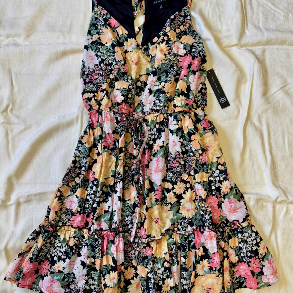 As U Wish Floral Dress